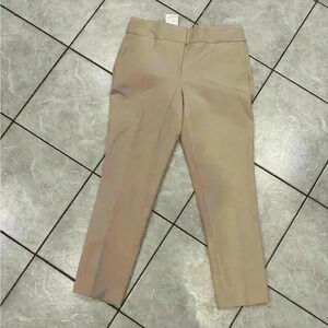Chico’s Flat Front Tan Trouser size 2R (00) NWT